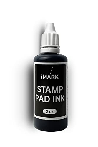 iMARK Premium Refill Ink for Self-Inking Stamps, Daters and Stamp Pads (2 oz, Black)