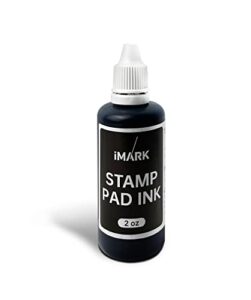 imark premium refill ink for self-inking stamps, daters and stamp pads (2 oz, black)
