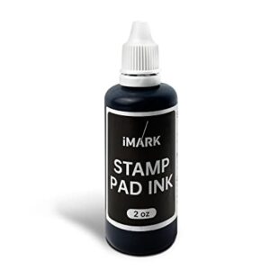 iMARK Premium Refill Ink for Self-Inking Stamps, Daters and Stamp Pads (2 oz, Black)