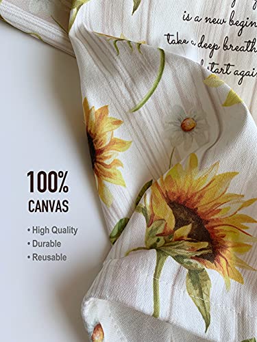 Hglian Grocery Plastic Bag Holder and Dispenser Wall Mount Plastic Bags Organizer，Garbage Shopping Trash bags Storage Carrier, Cute Sunflower Home Kitchen Decor,Gifts for Mom Wife Grandma