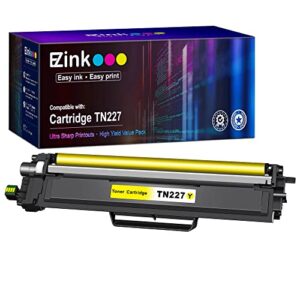 e-z ink (tm) high yield compatible toner cartridge replacement for brother tn227 tn-227 tn223 tn-223 use with mfc-l3770cdw mfc-l3750cdw hl-l3230cdw hl-l3290cdw hl-l3210cw mfc-l3710cw (1 yellow)