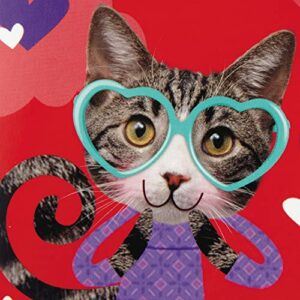 Hallmark Kids Valentines Day Cards and Stickers Assortment, Puppies and Kittens (24 Cards with Envelopes)