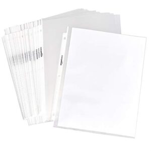 amazon basics sheet protector – non-glare, 100-pack