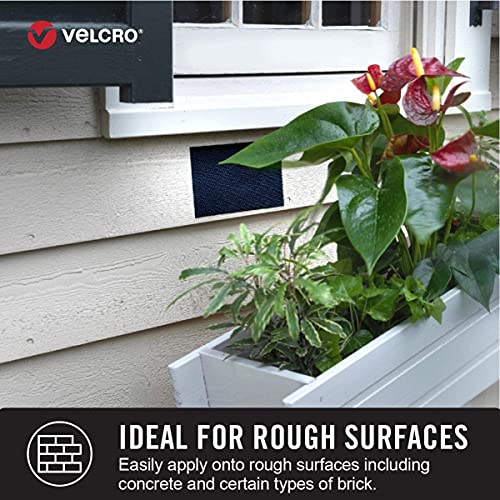 VELCRO Brand Extreme Outdoor Mounting Tape | 20Ft x 1 In, Holds 15 lbs | Strong Heavy Duty Stick on Adhesive | Mount on Brick, Concrete for Hanging, 30702