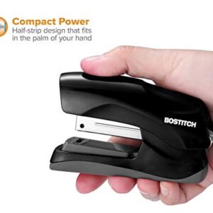 Bostitch Office Heavy Duty Stapler, 40 Sheet Capacity, No Jam, Half Strip, Fits into the Palm of Your Hand, For Classroom, Office or Desk, Black