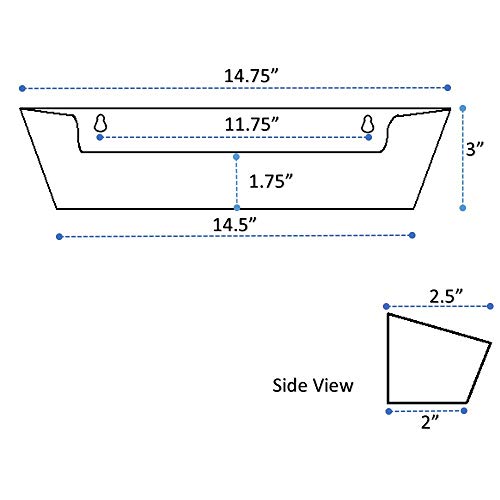 H. Bowes Sink Front Tip-Out Tray (14"-3/4 Tray Only, White)