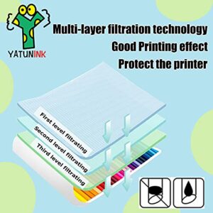 YATUNINK Remanufactured Replacement for HP 62XL 62 XL Black Color Ink Cartridges to Use with Envy 5640 5642 5643 5646 5660 7640 7645 OfficeJet 5740 5745 5746 200 250 Printer(2 Pack)