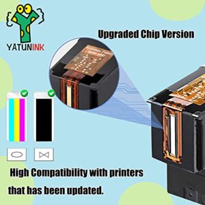 YATUNINK Remanufactured Replacement for HP 62XL 62 XL Black Color Ink Cartridges to Use with Envy 5640 5642 5643 5646 5660 7640 7645 OfficeJet 5740 5745 5746 200 250 Printer(2 Pack)