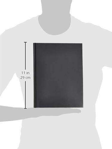 Amazon Basics Professional Journal, 10.5X7.5 inches, Black, 2-Pack