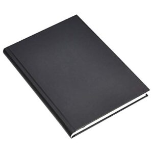 Amazon Basics Professional Journal, 10.5X7.5 inches, Black, 2-Pack