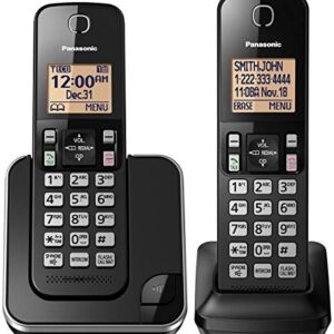 Panasonic KX-TGC352B / KX-TGC382B Dect 6.0 2-Handset Landline Telephone (Renewed)