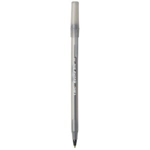 BIC Round Stic Xtra Life Ballpoint Pen, Medium Point (1.0mm), Black, 60-Count