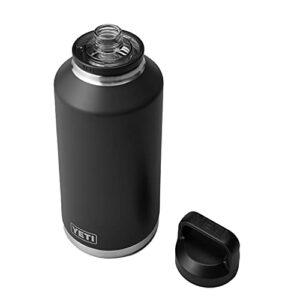 yeti rambler 64 oz bottle, vacuum insulated, stainless steel with chug cap, black