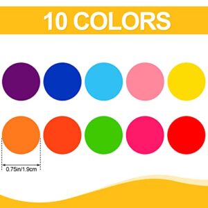 3500 Pieces Dot Stickers, Color Coding Labels Circle, 10 Color Circle Stickers, Price Stickers, Colored Dot Stickers for Office Classroom Student