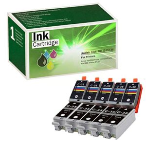 limeink compatible ink cartridge replacements for pgi-35 & cli-36 (5 black, 5 color)