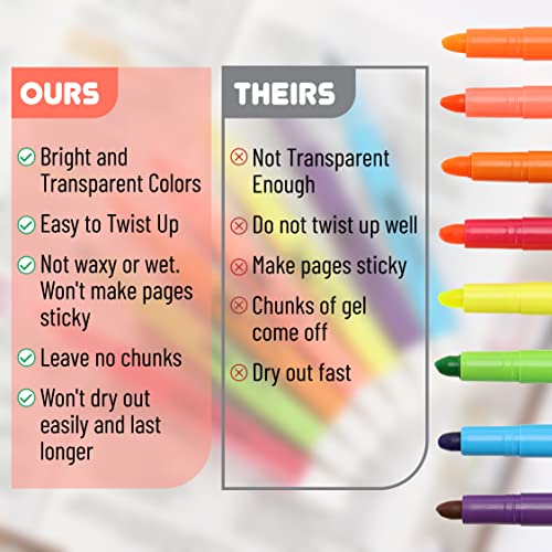 Mr. Pen No Bleed Gel Highlighter, Bible Highlighters, Assorted Colors, Pack of 20