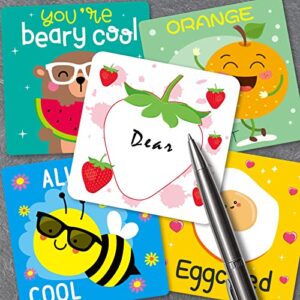 Cute Lunch Box Notes for Kids 108 Pack Funny Daily Inspirational Motivational Encouragement Thinking of You Cards for Boys and Girls Lunchbox Back to School Supplies Gifts