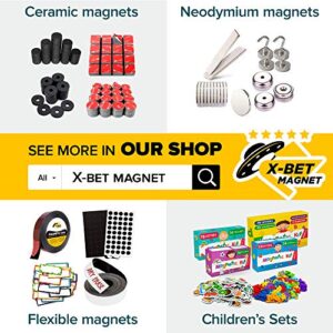 Magnetic Squares - Self Adhesive Magnetic Squares (Each 4/5" x 4/5") - Flexible Sticky Magnets - Peel & Stick Magnetic Sheets - Tape is Alternative to Magnetic Stickers, Magnetic Strip and Roll