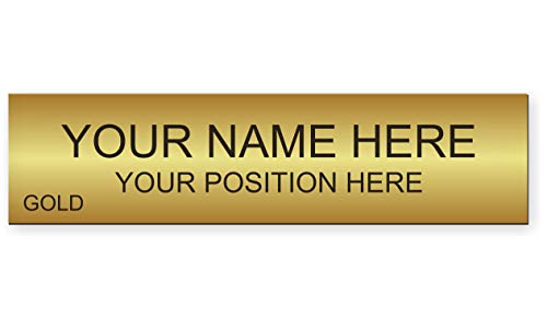 Lasercrafting Office Desk Name Plate or Wall / Door Sign - 2x8 or 2x10 - Laser Engraved Sign - CUSTOMIZE. Holder/bracket available. Choose colors and fonts. Great gift idea.