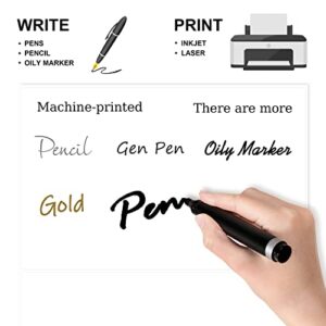 Methdic Shipping Labels 8-1/2"×5-1/2" 200 Labels Sticker Paper for Laser/Ink Jet Printer Mailing Labels 8.5"×11" White 2 per Sheet