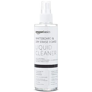 amazon basics dry erase liquid cleaner for whiteboards – 8.5-ounce, 1-pack