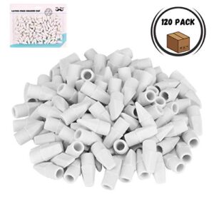 Mr. Pen- White Pencil Top Erasers, 120 pc, Eraser Tops, Eraser Caps for Pencils, Erasers for Pencils Tops, Cap Erasers, Pencil Cap Erasers, Pencil Head Erasers, White Eraser Caps, Pencil Erasers White