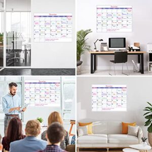 Large Dry Erase Calendar for Wall - Undated 1 Month Wall Calendar, 40" x 30", Erasable & Reusable Laminated White Board Calendar with 8 Round Stickers, Great Layout Wall Calendar Dry Erase for Home, Office and School