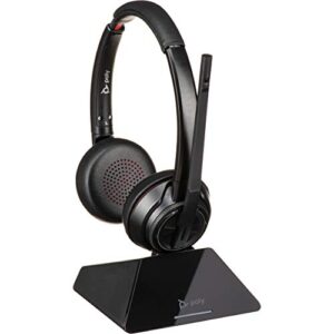 poly savi 8220 uc dect wireless headset system- connects to computer only (usb-a)