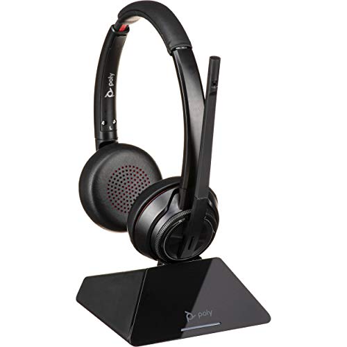 Poly Savi 8220 UC DECT Wireless Headset System- Connects to Computer Only (USB-A)