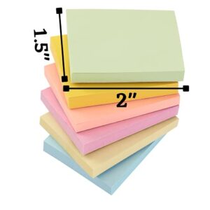 Mr. Pen- Sticky Notes, 1.5” x 2” , 36 Pads, Pastel Sticky Notes, Small Sticky Notes, Mini Sticky Notes, Sticky Notes Small, Bible Sticky Notes, Sticky Notes Mini, Little Sticky Notes, Tiny Sticky Note