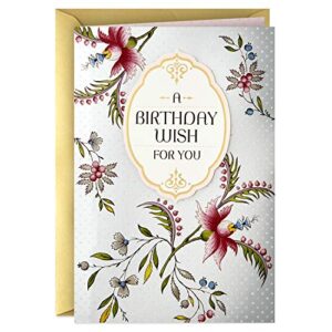 hallmark golden thread birthday card (a birthday wish)