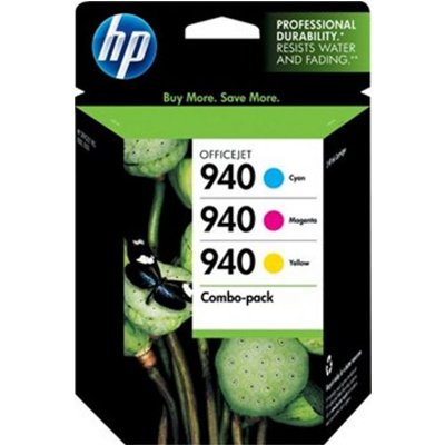 HP 940 OfficeJet 8000/ Pro 8500 Tri-Color Inkjet Cartridge, CN065FN