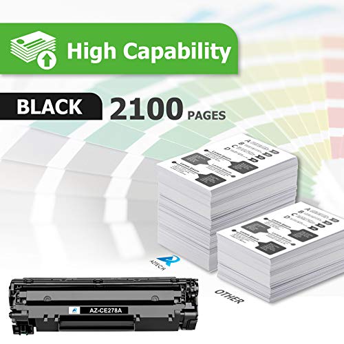 Aztech Compatible Toner Cartridge Replacement for HP 78A CE278A HP P1606dn 1606dn M1536dnf 1536dnf MFP P1606 1606dn P1536 P1566 Toner Cartridge Printer Ink (Black, 4-Pack)