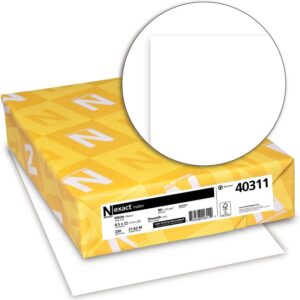 Exact Index Cardstock, 8.5" x 11", 90 lb, White, 250 Sheets (40311)