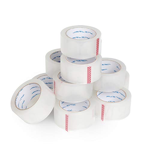 JARLINK Clear Packing Tape (18 Rolls), Heavy Duty Packaging Tape for Shipping Packaging Moving Sealing, 2.7mil Thick, 1.88 inches Wide, 60 Yards Per Roll, 1080 Total Yards