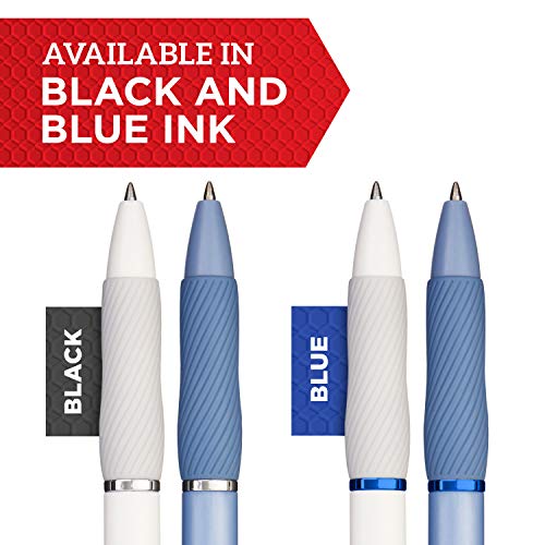 SHARPIE S-Gel, Gel Pens, Medium Point (0.7mm), Pearl White Body, Black Gel Ink Pens, 4 Count