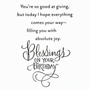 Hallmark DaySpring Religious Birthday Card (Blessings On Your Birthday)