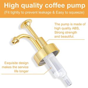 Coffee Syrup Dispenser for Coffee Bar Accessories, Coffee Pump Dispenser, Glass Syrup Bottle Pump, Maple/Coffee Syrup Bottles,18Pcs Coffee Syrup Labels, 17 oz 500 ml, 2 PCS Soap Dispenser Home Decor