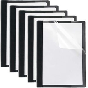 report covers presentation folders clear folder front cover (30 set) – 8.5 x 11 – portfolio folder – resume portfolio folder – premium clear report covers – clear folders for documents plastic