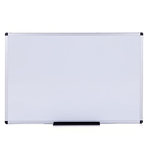 VIZ-PRO Magnetic Dry Erase Board, 36 X 24 Inches, Silver Aluminium Frame