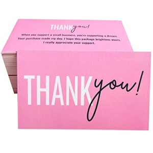 rxbc2011 thank you for your support cards handwritten lettering design thank you small business card pakc of 100