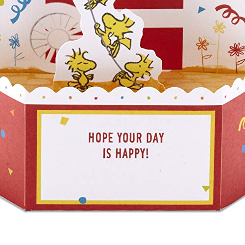 Hallmark Paper Wonder Peanuts Pop Up Birthday Card with Music (Snoopy, Birthday Balloons)