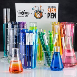 PILOT FriXion Clicker Erasable, Refillable & Retractable Gel Ink Pens, Fine Point, Assorted Color Inks, 10 Count (Pack of 1) Pouch (11336)