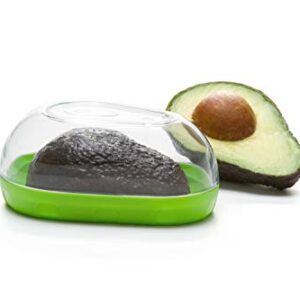 Prepworks by Progressive Avocado Keeper - Keep Your Avocados Fresh for Days, Snap-On Lid, Avocado Storage Container – Prevent Your Avocados From Going Bad, Pack of 1, Green/Clear