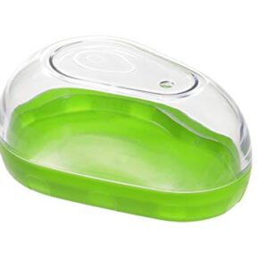 Prepworks by Progressive Avocado Keeper - Keep Your Avocados Fresh for Days, Snap-On Lid, Avocado Storage Container – Prevent Your Avocados From Going Bad, Pack of 1, Green/Clear