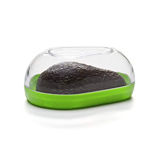 Prepworks by Progressive Avocado Keeper - Keep Your Avocados Fresh for Days, Snap-On Lid, Avocado Storage Container – Prevent Your Avocados From Going Bad, Pack of 1, Green/Clear