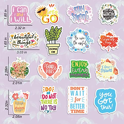 Inspirational Stickers,150Pcs Motivational Stickers for Water Bottles Positive Quote Stickers for Journaling Scrapbook Aesthtic Waterproof Vinyl Laptop Stickers for Teens Adults Kids Teachers