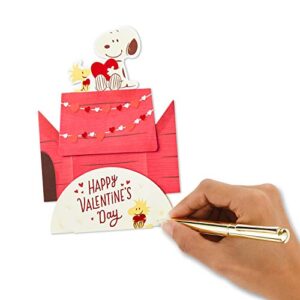 Hallmark Paper Wonder Peanuts Pop Up Valentines Day Card (Snoopy and Woodstock)