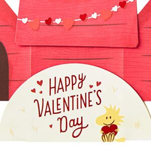 Hallmark Paper Wonder Peanuts Pop Up Valentines Day Card (Snoopy and Woodstock)