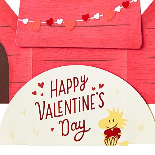 Hallmark Paper Wonder Peanuts Pop Up Valentines Day Card (Snoopy and Woodstock)